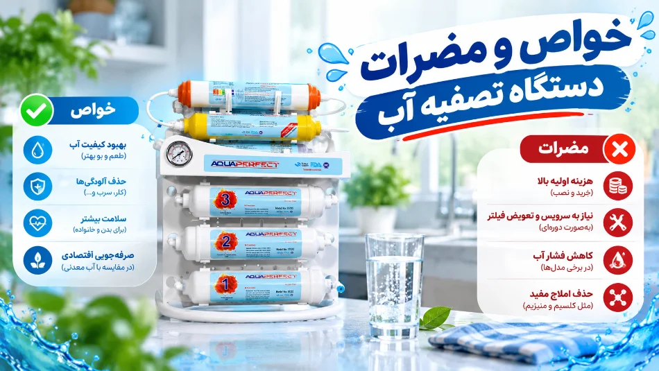 خواص و مضرات دستگاه تصفیه آب