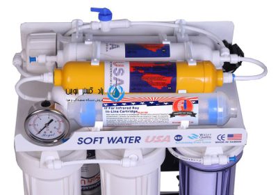 خرید تصفیه آب 8 فیلتر اکسیژن ساز قلیایی اسمز معکوس سافت واتر SW8OAB8-TM