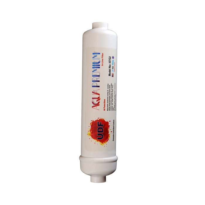 Aquapremium Inline PP Filter خرید فیلتر کربن پودری اینلاین آکواپرمیوم دستگاه تصفیه آب خانگی RO