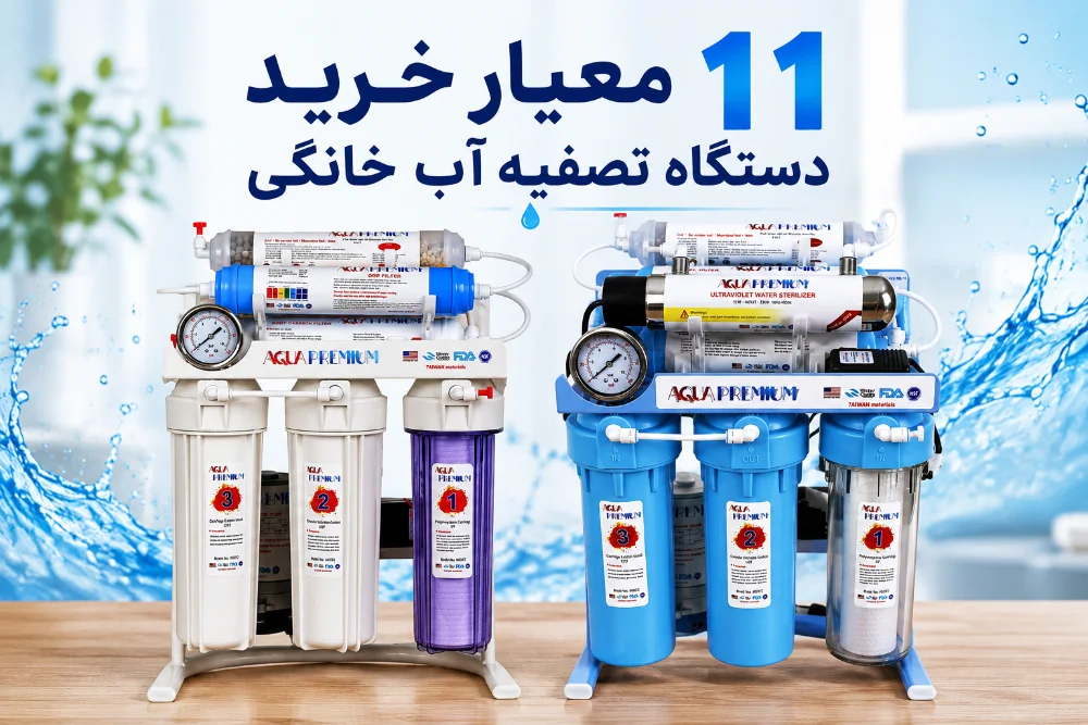 ۱۱ معیار خرید دستگاه تصفیه آب خانگی